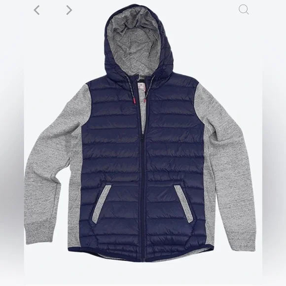 Allview Men’s Coat Concept Puffer Zip Hoodie NWOT Down fill
